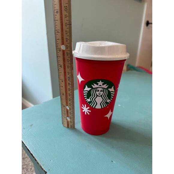 2 Starbucks Cups - Starbucks Holiday 2021 Tumbler, Venti Green, plus BONUS cup - Picture 10 of 13